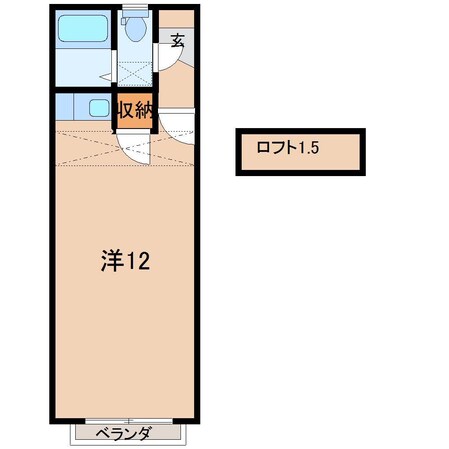 メゾンド南福島の物件間取画像